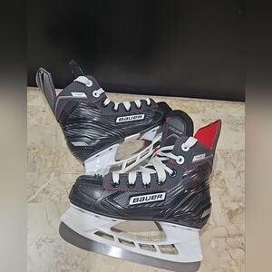 Bauer‎ NS Lightspeed Pro II Ice Hockey Skates  Size 13Y Black Red White